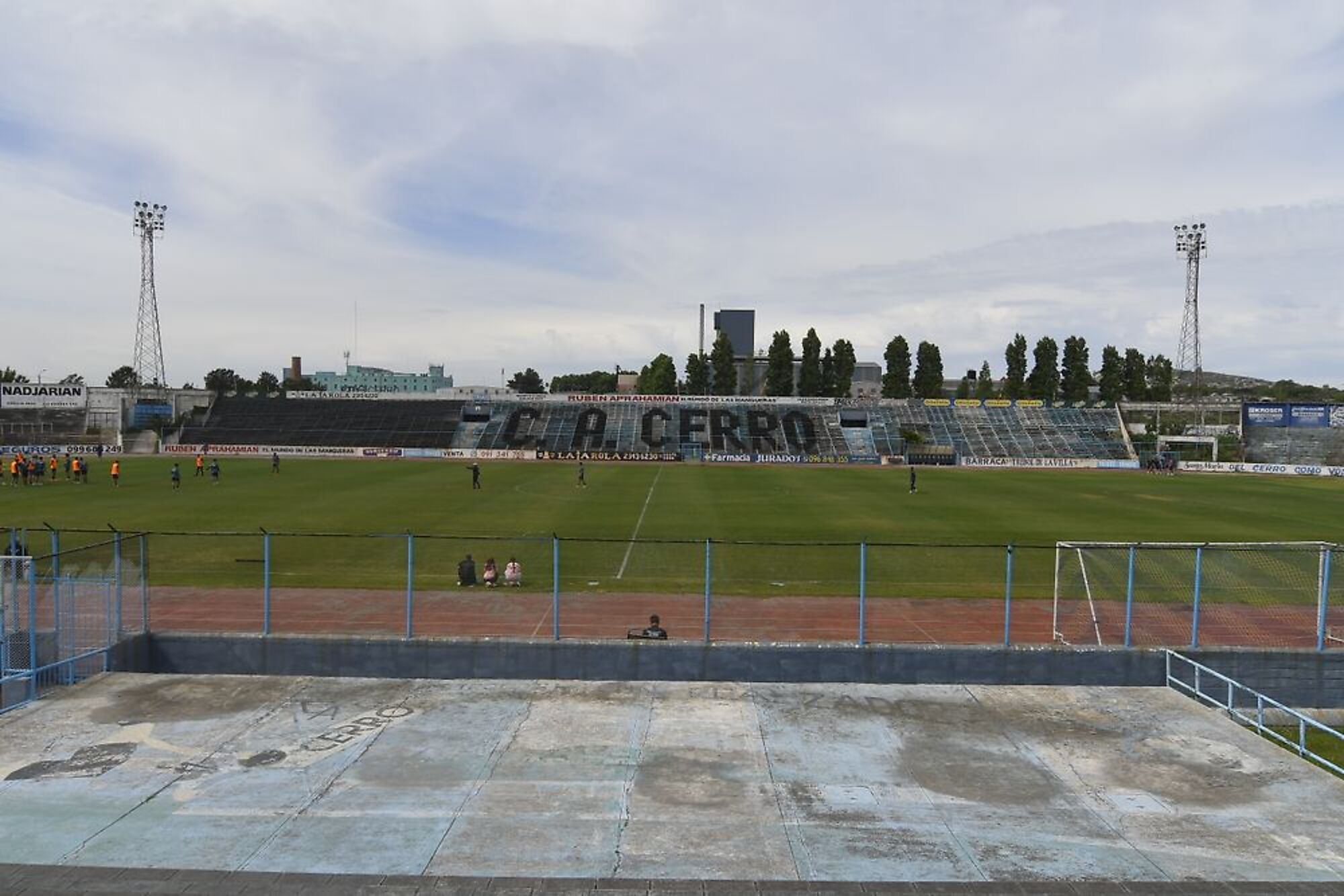 Así se ve la cancha del Tróccoli a días del partido con Peñarol