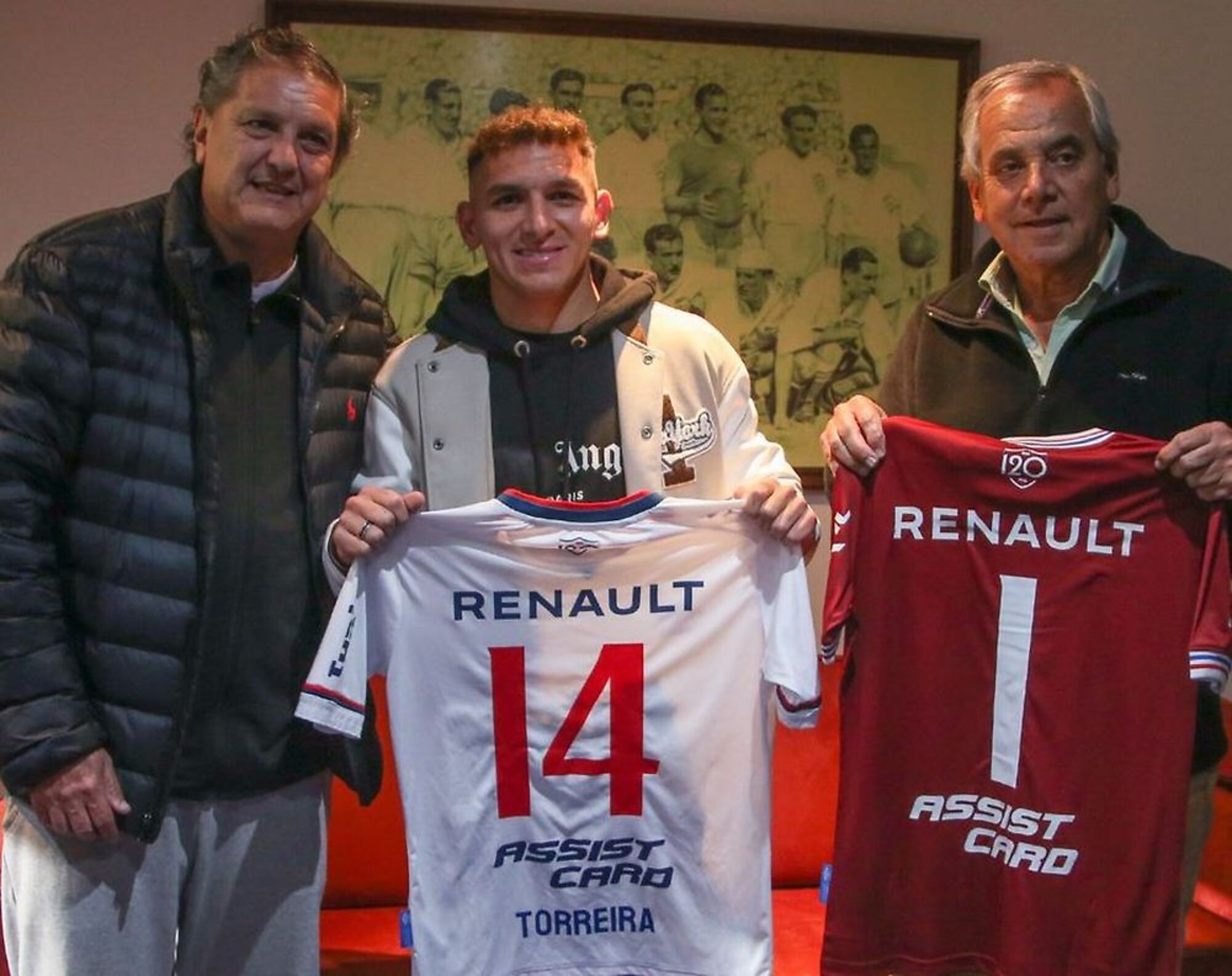 Lucas Torreira con la 14 de Nacional Lucas Torreira con la 14 de Nacional