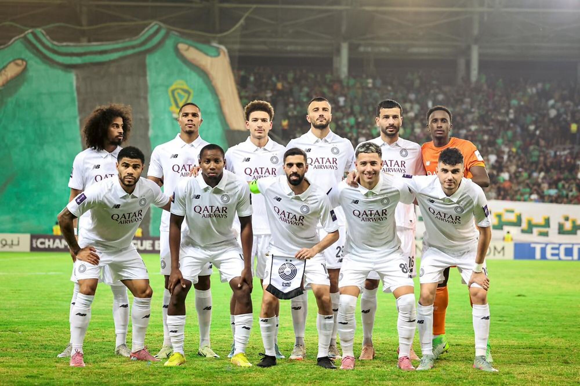 Agustín Soria con el número 80 en Al Sadd