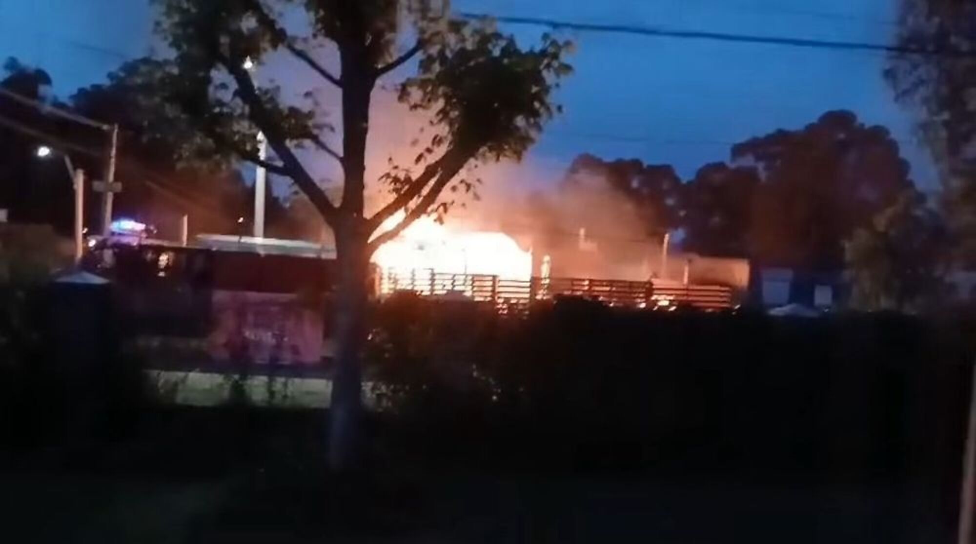 Incendio de la cabaña de David Terans en Las Vegas, Canelones Incendio de la cabaña de David Terans en Las Vegas, Canelones