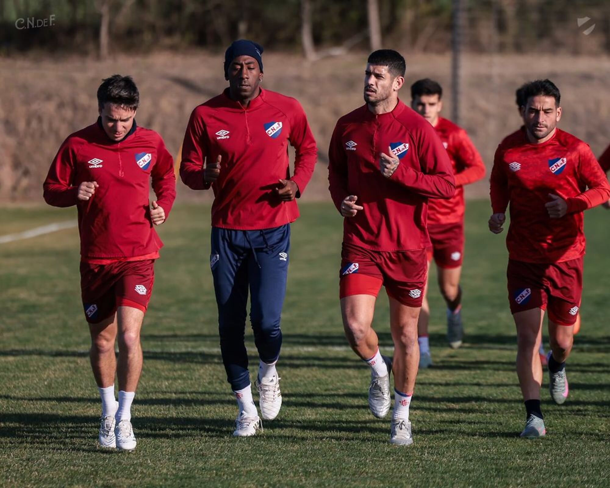 Nacional en la pretemporada para el Clausura 2025: Mauricio Pereyra, Gonzalo Carneiro, Matías De los Santos y Nicolás Lodeiro Nacional en la pretemporada para el Clausura 2025: Mauricio Pereyra, Gonzalo Carneiro, Matías De los Santos y Nicolás Lodeiro