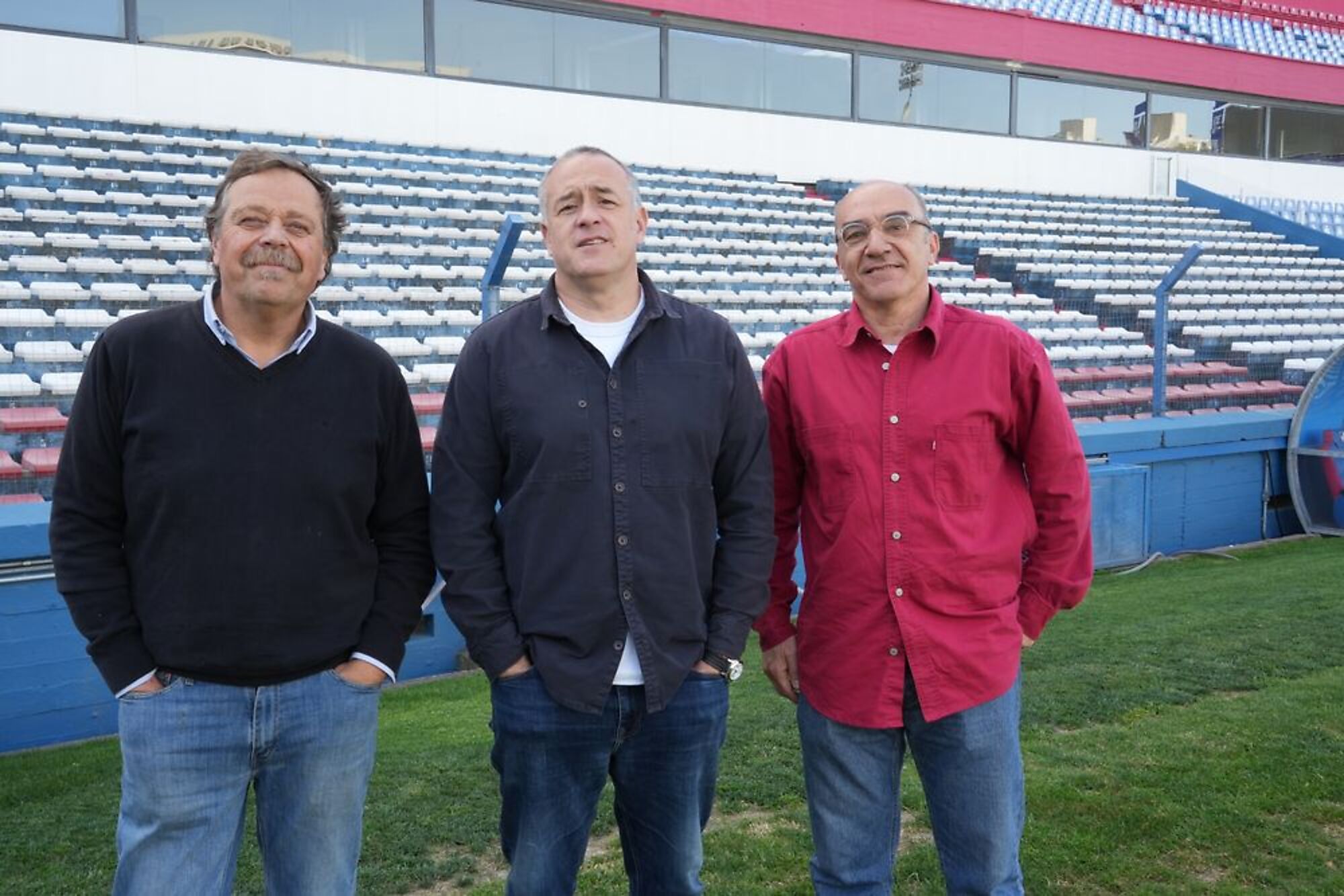 Ricardo Supparo, Santiago Aldabalde y Marcelo Venturino, de la comisión de Patrimonio y Obras de Nacional y que trabajan sobre el Master Plan del Gran Parque Central Ricardo Supparo, Santiago Aldabalde y Marcelo Venturino, de la comisión de Patrimonio y Obras de Nacional y que trabajan sobre el Master Plan del Gran Parque Central