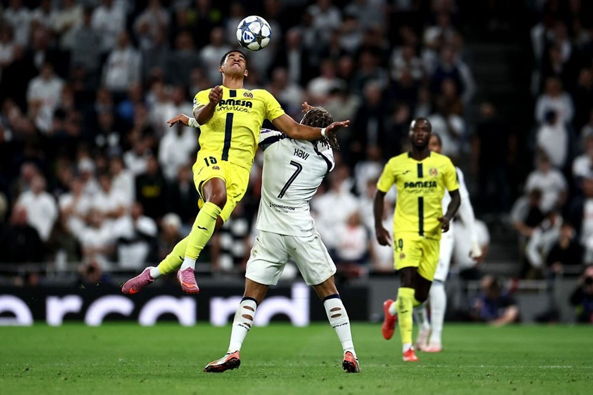Santiago Mouriño en su debut en la Liga de Campeones