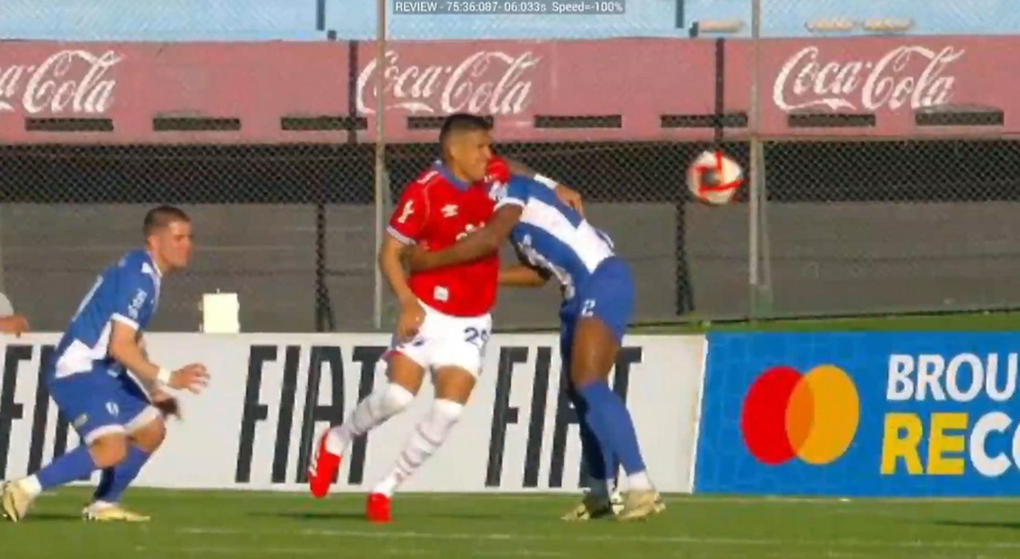 VAR de Nacional vs Juventud en la jugada Millán y Martínez